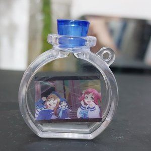 Mini Animes In A Bottle Phone Handbag Charm Keychain With Hoop Hook